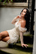 Mini bridal dress glitter